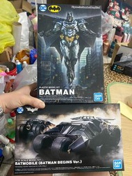 全新 現貨 BANDAI 萬代 1/35 DC 蝙蝠車 BATMAN BEGINS 蝙蝠俠 開戰時刻 組裝模型+蝙蝠俠增幅版