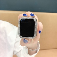 Diamond Apple Watch Case for Apple Watch Series 7 8 6 SE 5 4 3 2 IWatch 42 38mm for IWatch Women Luxury Hard Pc Frame Protective Shell