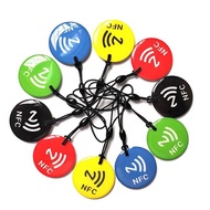 10 Chiếc Thẻ NFC Ntag213 Có Dây RFID 13.56 MHz Thẻ Epoxy ISO14443A Đường Kính 35 Mm Cho Tất Cả Các Đ