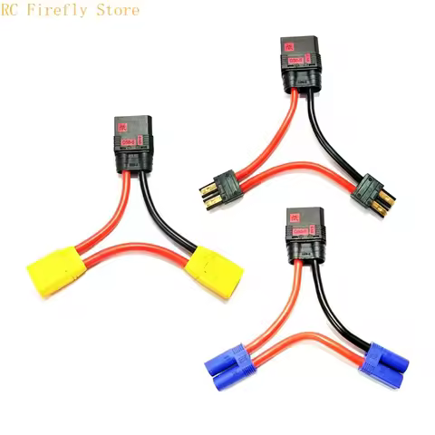 QS8-S Series Cable Female QS8 Connector to Deans TRX XT60 XT90 EC5 Male Plug Anti Spark Series Harne