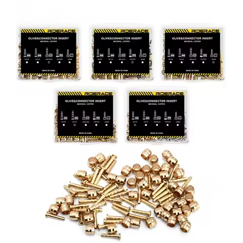 50 Set Bicycle Brake Olive Alloy Bike Hydraulic Disc Brake Needle Olive Connect Inserts For SHIMANO 