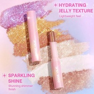 Blendable Crystal Jelly Shimmer Highlighter Eyeshadow Stick Shimmer Lip Balm Face Brightening Contou