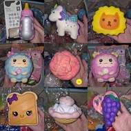 PRELOVED Squishy Original second hand silly squishies connie icool milk sheep lion unicorn cake brea