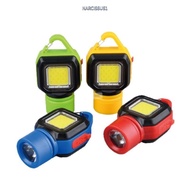 NARCISSUS13A0E Mini Flashlight, Dual Light Source Multi-functional Keychain Light, Lightweight Water