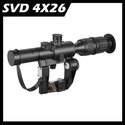 Hunting Tactical Red Illuminated 4x26 PSO-1 Type Riflescope for Dragonov SVD Sniper Rifle Series Rif
