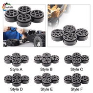 chulisia 4Pcs 1.9 inch Carbon Fiber Wheels Rims, RC Wheel Rim Set,RC Car Part, 12mm Hex