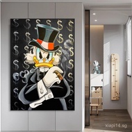 COD Disney Donald Duck And Dollar Dollar Fun Graffiti Wall Art Poster High-Resolution Print For Livi