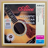 Dây đàn guitar Acoustic alice AW436 Aw432 tặng pick Alice