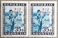 PW559-PERANGKO PRANGKO INDONESIA WINA REPUBLIK 35s RIS DJAKARTA(M)