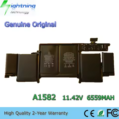 A1582 11.42V 74.9Wh Laptop Battery for Apple MacBook Pro 13" A1502 Retina Late 2013-Early 2015
