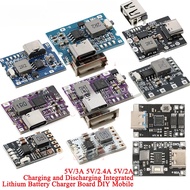 5-10Pcs 5V 3A 2A 2.4A Power Charging Discharging Integrated Module TYPE-C USB 4.2V Lithium LiPo Batt