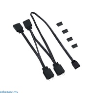 zebeaacc ARGB Extension Cord Connector Cable 5V 3Pin 1 Female to 2 Male ARGB Extension