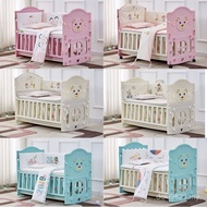 To Crib Solid Wood 0 Newborn Baby Newborn Stitching Bed Year Old Big Bed Removable Removable Small B