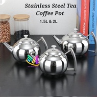 Stainless Steel Teapot Coffee Pot With Filter / Teko Kopi Stainless Steel