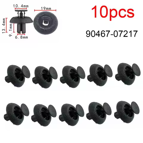 10pcs 90467-07217 Car Radiator Support Clips Engine Covers Clips Radiator Support Clips For LEXUS LS