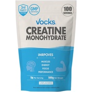 Vocks Creatine Monohydrate Powder - Creatine plement, Micronized Creatine, Creatine Powder - Unflavo