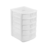 Krishome 5-Tier Storage Drawer - Transparent