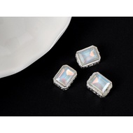 SCL56 White Diamond Square Accessories Beaded DIY Popular Versatile