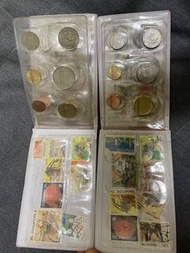 早期新加坡郵票和硬幣收集冊