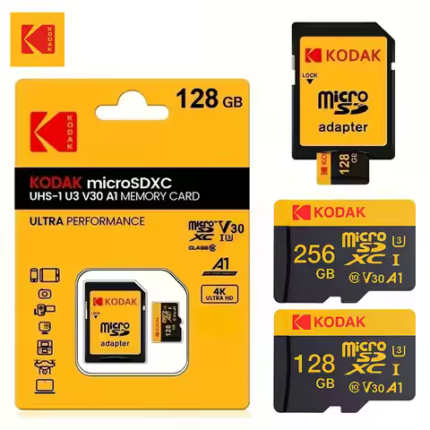Kodak Memory Card 256GB 128GB 64GB 32GB Micro SDXC Class10 High Speed up to 100MB/s Micro SD Cards M