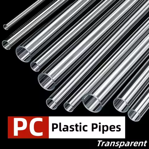 PC Tube/PVC Clear Hard Tube Plastic Tube Fish Tank Water Tube Aquarium Hollow Round Tube Water Pipe