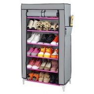 Dust Cover Shoe Rack - 7-Tier