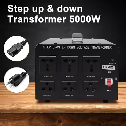 5000 Watt Step Up/ Down 220v to 110v Voltage Converter Transformer Voltage Transformer 5000W Convert