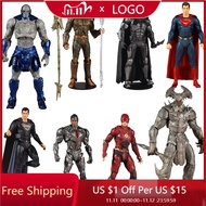 Original Mcfarlane Toys Dc Justice League Superman Darkseid Mega Steppenwolf Cyborg Batman Action Fi