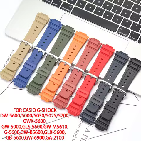 Resin Rubber Watch Accessories For Casio G-Shock DW 5900 GW 5000 DW 6900 GW M5610 DW 5600E Men Strap
