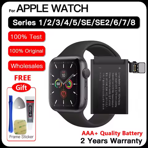 Genuine Replacement Battery For Apple Watch Series SE 1 2 3 4 5 6 7 8 iWatch S1 S2 S3 S4 S5 S6 S7 S8