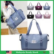 Expandable Travel Bag Duffel Bag Foldable Gym Bag Handbag Large Capacity Waterproof Nylon Bag Melanc