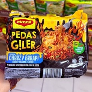 MAGGI MI GORENG PEDAS GILER PERISA CHEEZY BERAPI CHEESY VOLCANO FLAVOUR MI GORENG SEGERA PERISA AYAM