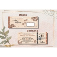 Unique wedding invitation Boarding Pass By Zamza