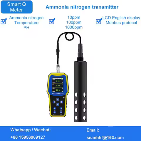 High precision industrial online ammonia nitrogen ion detector transmitter for aquaculture wastewate