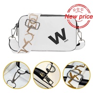 Women Letter Niche Single Shoulder Bag Korean Fashionable Small Bag Square Versatile Pu D4t0