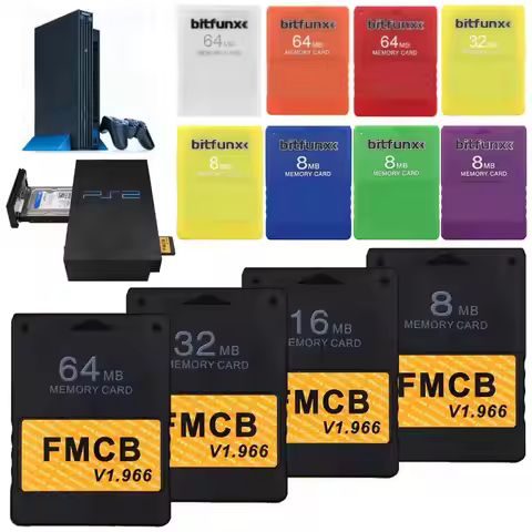 FMCB Free McBoot Memory Card v1.966 8MB/16MB/32MB/64MB Memory Card for Sony PS2 PS2 FMCB Extended Ca