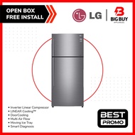 LG 547L GROSS Platinum Silver Top Freezer with Door Cooling GN-C702HLCC