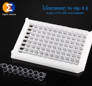 Zigma science - Detachable ELISA Plate ไมโครเพลท ไมโครเวลเพลท ไมโครไทเทอร์เพลท 96 หลุม Strip ถอดได้ร