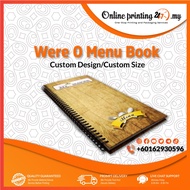 Custome were o menu book Printing / A4 menu / A3 menu I Low price in shopee