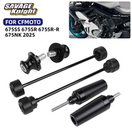 2025 675NK SR675 Axle Wheel Slider Frame Crash Sliders For CFMOTO 675SS 675SR 675SR-R NK675 675 SR/N