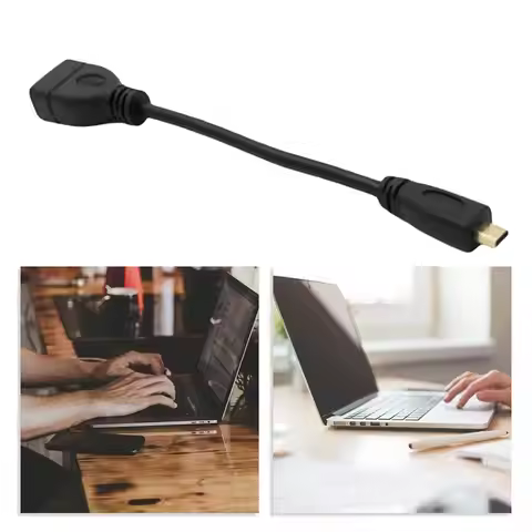 Micro HDMI Cable Micro HDMI To HDMI Female Adapter Cable For Raspberry Pi 5/Pi 4 For GoPro Hero 7 6 