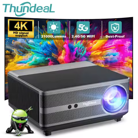 ThundeaL Full HD 1080P Projector TD98 WiFi LED 2K 4K Video Movie Beam TD98W Android Projector PK DLP