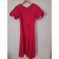 PL DRESS tartan fuchsia color super balloon beautiful