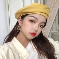 Korean Style Adjustable Size Retro Cute Solid Color Beret / British Style Fashion Retro Casual Hat /
