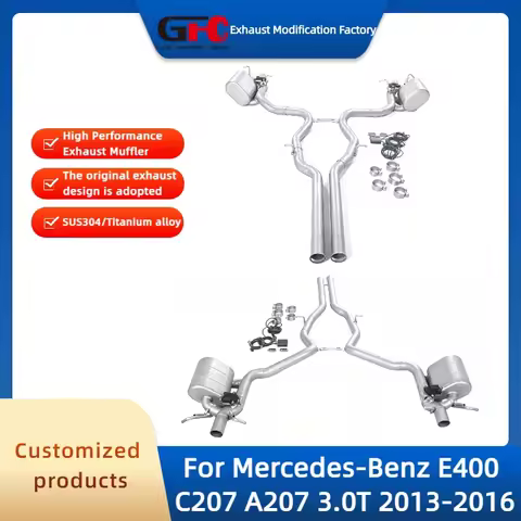 Catback Valvetronic Exhaust Pipe For Mercedes-Benz E400 C207 A207 3.0T 2013-2016 High Performance SU