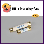 [Ready Stock Supply] HIFI Fever Silver Alloy Fuse 5X20 Gold-Plated Cap 6X32 Audio Power Amplifier CD