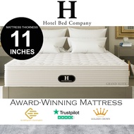 [Bulky] HOTEL Suite Mattress | Luxury Mattress Use by Luxury 5 Star* Hotels | 5 Zoned Pocket Springs | Latex, Memory Foam, Cooling Features Spring Mattress | Re-create The Luxury Hotel Bed At Home | Single, Super Single, Queen, King size