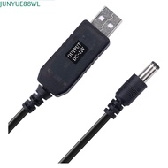 JUNYUE88WL Step-up Cord Modem Fan Extension Boost Cable 100cm DC Power Cable DC 5V to 12V USB To DC 