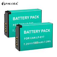 PALO แบตเตอรี่กล้อง Canon LP E17 พร้อมแท่นชาร์จ Li-ion Battery LP-E17 LPE17  for Canon EOS RP 8000D 800D 750D 760D 200D M3 M5 M6