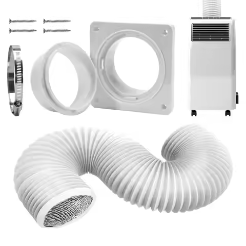 Portable Ac Window Kit Wall Mounted Connector Plate Parts Portable Ac Vent Wall Mount Connector with